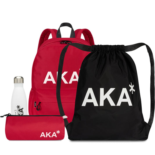 Black/Red Backpack SET